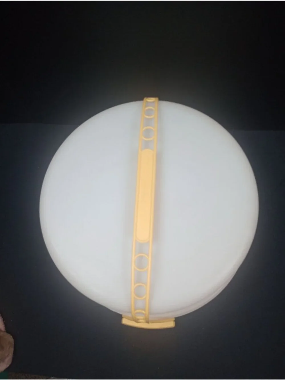 Vintage Retro TUPPERWARE Round Tall  Harvest Gold Cake Carrier  with Strap 1970s
